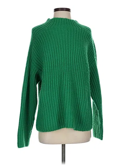 Pre-owned Ann Taylor Turtleneck Sweater In Green
