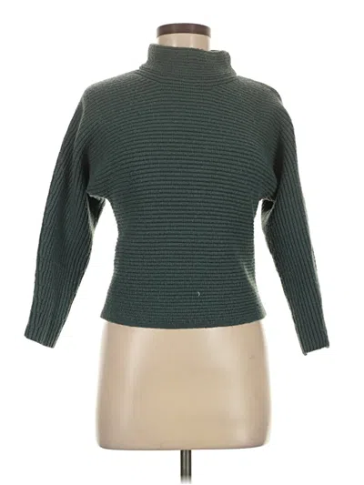 Pre-owned Ann Taylor Turtleneck Sweater In Green