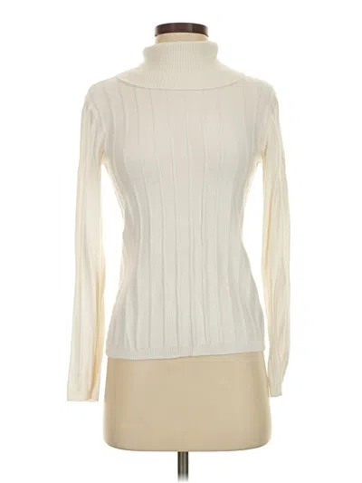 Pre-owned Ann Taylor Turtleneck Sweater In Ivory