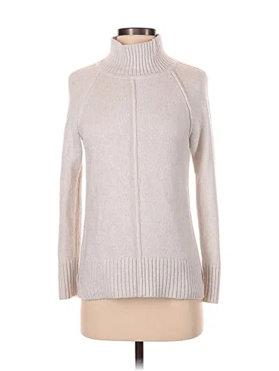 Pre-owned Ann Taylor Turtleneck Sweater In Ivory