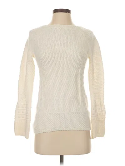 Pre-owned Ann Taylor Turtleneck Sweater In Ivory