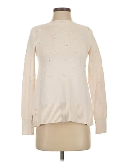 Pre-owned Ann Taylor Turtleneck Sweater In Ivory
