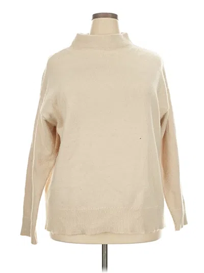 Pre-owned Ann Taylor Turtleneck Sweater In Ivory