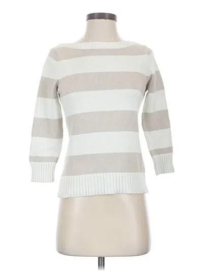 Pre-owned Ann Taylor Turtleneck Sweater In Ivory