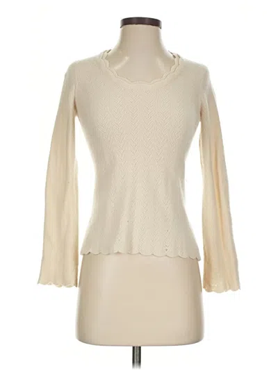 Pre-owned Ann Taylor Turtleneck Sweater In Ivory