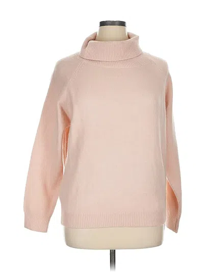 Pre-owned Ann Taylor Turtleneck Sweater In Pink