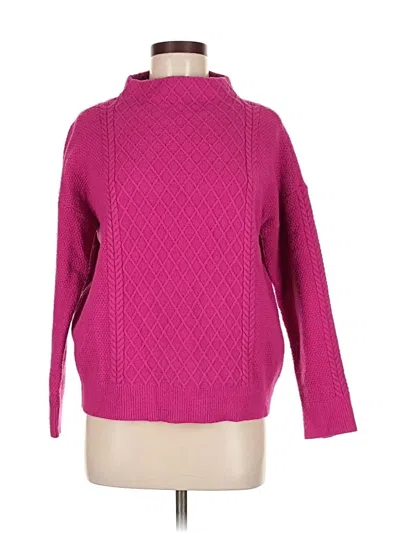 Pre-owned Ann Taylor Turtleneck Sweater In Pink