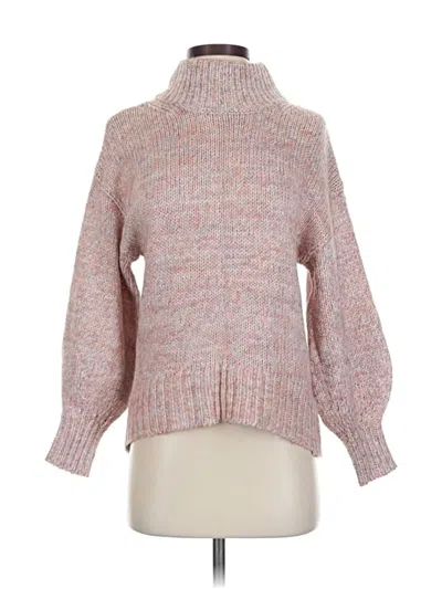 Pre-owned Ann Taylor Turtleneck Sweater In Pink