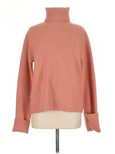 Pre-owned Ann Taylor Turtleneck Sweater In Pink