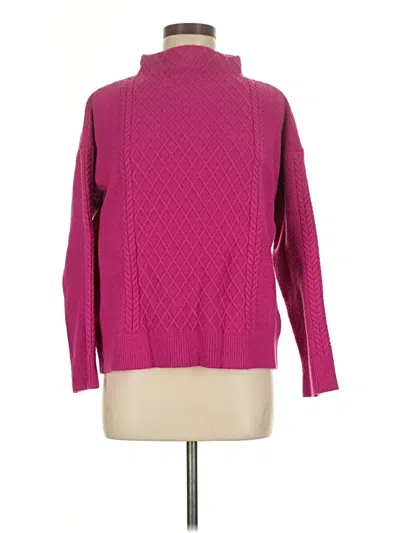 Pre-owned Ann Taylor Turtleneck Sweater In Pink