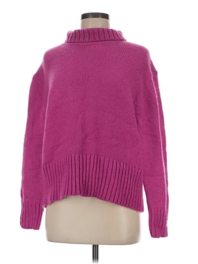 Pre-owned Ann Taylor Turtleneck Sweater In Pink