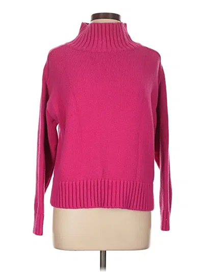 Pre-owned Ann Taylor Turtleneck Sweater In Pink