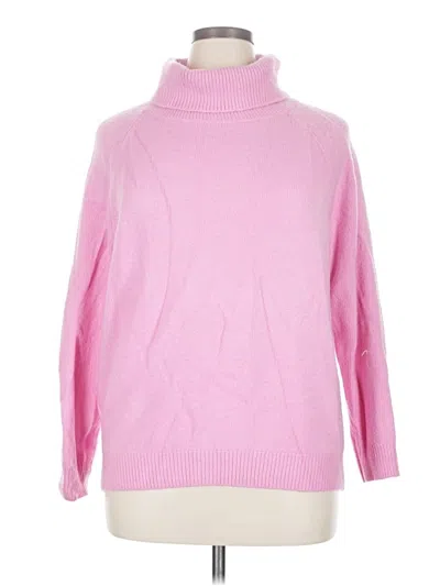 Pre-owned Ann Taylor Turtleneck Sweater In Pink