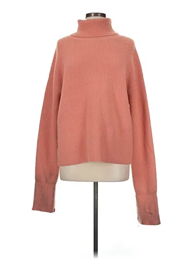 Pre-owned Ann Taylor Turtleneck Sweater In Pink
