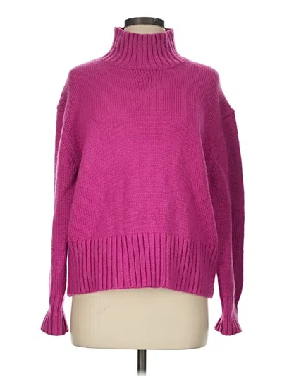 Pre-owned Ann Taylor Turtleneck Sweater In Pink
