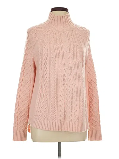 Pre-owned Ann Taylor Turtleneck Sweater In Pink