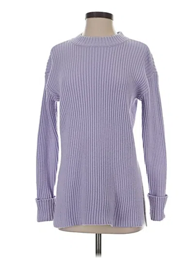Pre-owned Ann Taylor Turtleneck Sweater In Purple