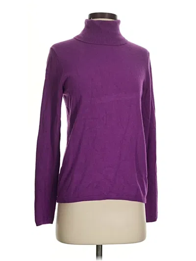 Pre-owned Ann Taylor Turtleneck Sweater In Purple