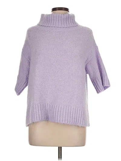 Pre-owned Ann Taylor Turtleneck Sweater In Purple