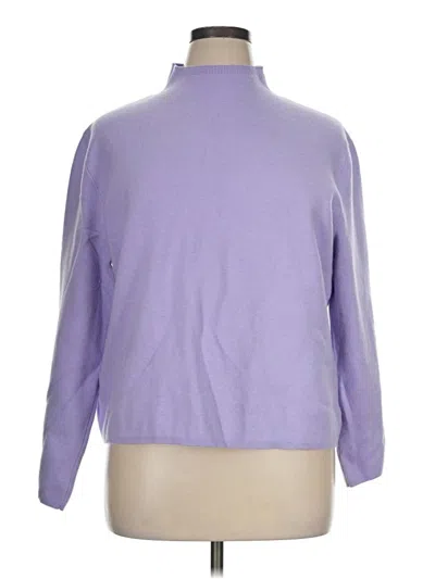 Pre-owned Ann Taylor Turtleneck Sweater In Purple