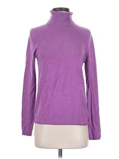 Pre-owned Ann Taylor Turtleneck Sweater In Purple