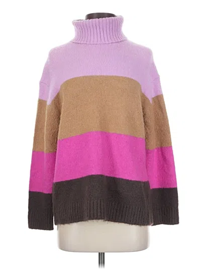 Pre-owned Ann Taylor Turtleneck Sweater In Purple