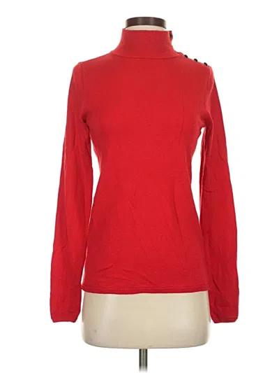 Pre-owned Ann Taylor Turtleneck Sweater In Red