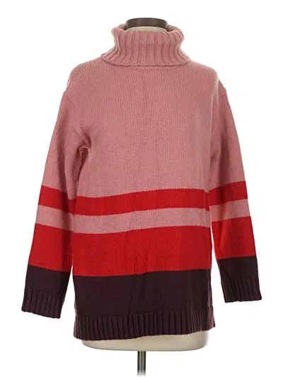 Pre-owned Ann Taylor Turtleneck Sweater In Red