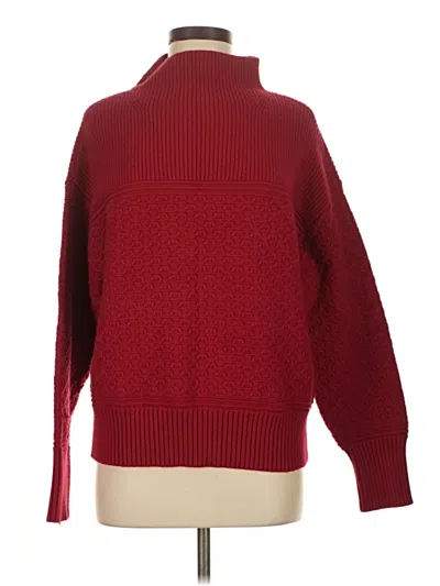 Pre-owned Ann Taylor Turtleneck Sweater In Red