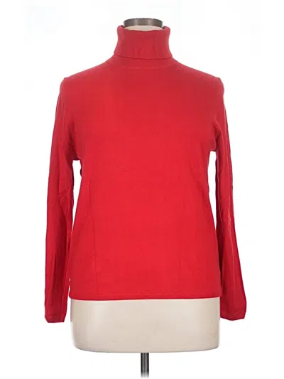 Pre-owned Ann Taylor Turtleneck Sweater In Red