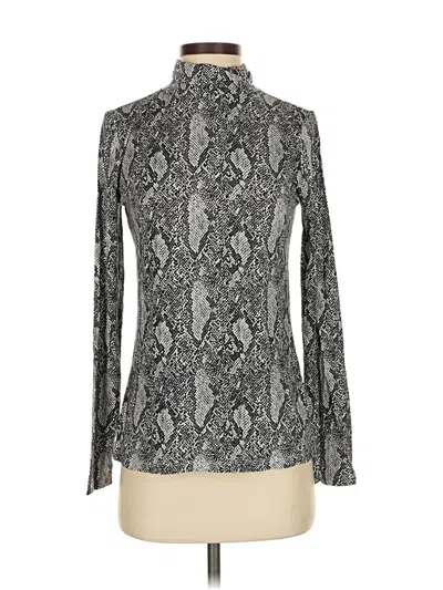 Pre-owned Ann Taylor Turtleneck Sweater In Silver