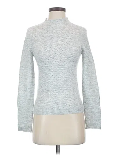Pre-owned Ann Taylor Turtleneck Sweater In Silver