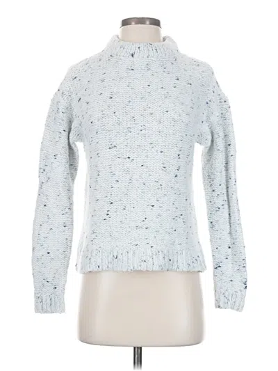 Pre-owned Ann Taylor Turtleneck Sweater In Silver