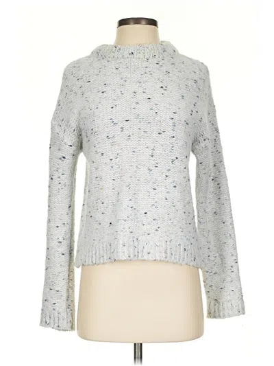 Pre-owned Ann Taylor Turtleneck Sweater In Silver