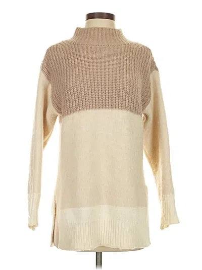 Pre-owned Ann Taylor Turtleneck Sweater In Tan