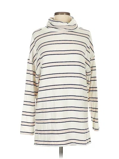 Pre-owned Ann Taylor Turtleneck Sweater In White
