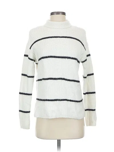 Pre-owned Ann Taylor Turtleneck Sweater In White