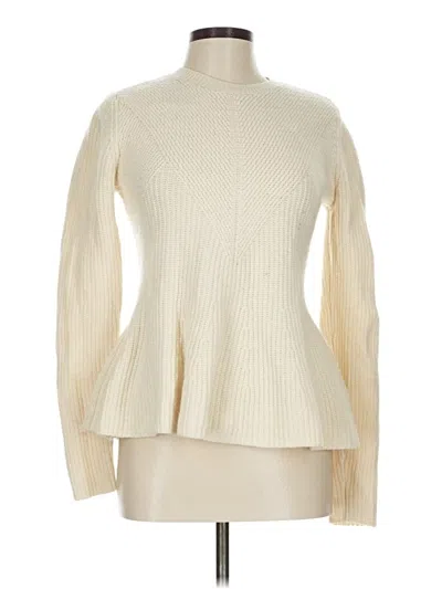 Pre-owned Ann Taylor Turtleneck Sweater In White