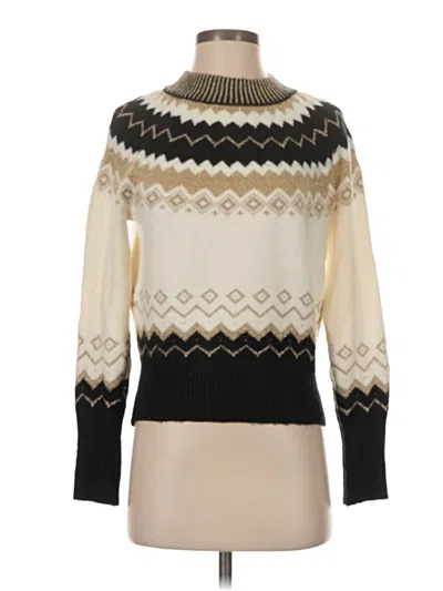 Pre-owned Ann Taylor Turtleneck Sweater In White