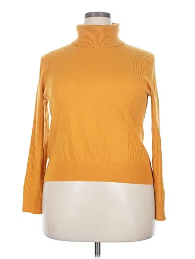 Pre-owned Ann Taylor Turtleneck Sweater In Yellow