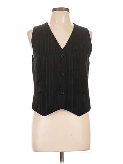 Pre-owned Ann Taylor Tuxedo Vest In Black