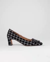 Ann Taylor Tweed Buckle Pump In Black