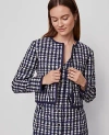 Ann Taylor Tweed Patch Pocket Jacket In Multi