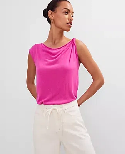 Ann Taylor Twisted Shoulder Shell Top