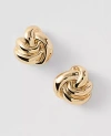 Ann Taylor Twisted Stud Earrings In Gold