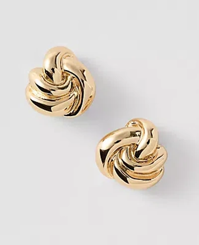 Ann Taylor Twisted Stud Earrings In Gold