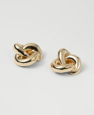 Ann Taylor Twisted Stud Earrings In Gold