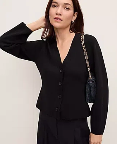 Ann Taylor V-neck Cardigan In Black