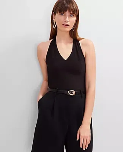 Ann Taylor V-neck Halter Top