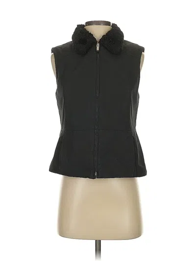 Pre-owned Ann Taylor Vest In Black